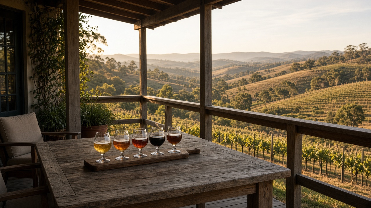 Hunter verandah country — two hours from Sydney and not a casual tasting