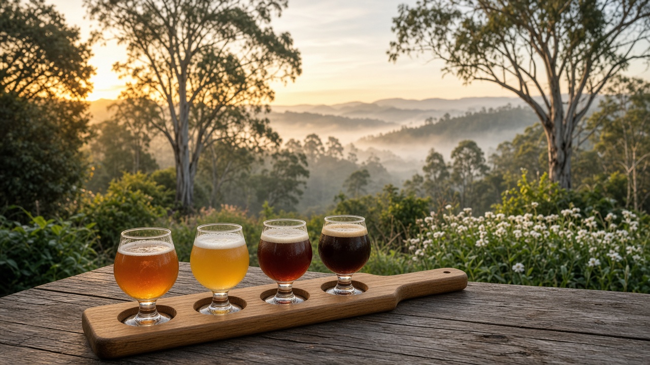 Yarra Valley garden light — about an hour from Melbourne if that is the weekend you booked